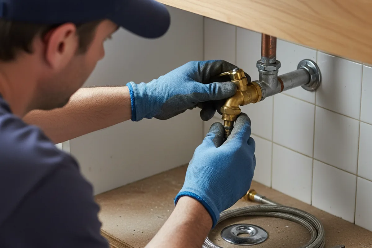 Shutoff valve and fitting work during Repiping in Cortland